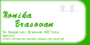 monika brasovan business card